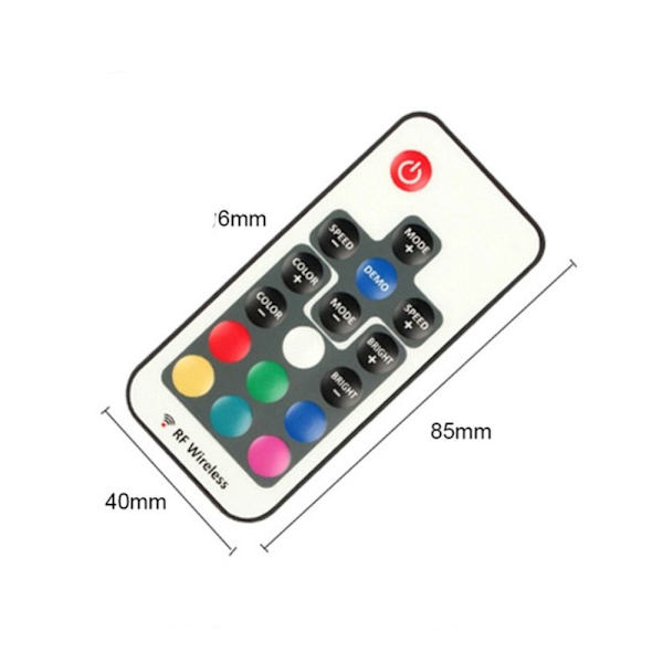 Mini RGB Controller LED-valonauha Bluetooth