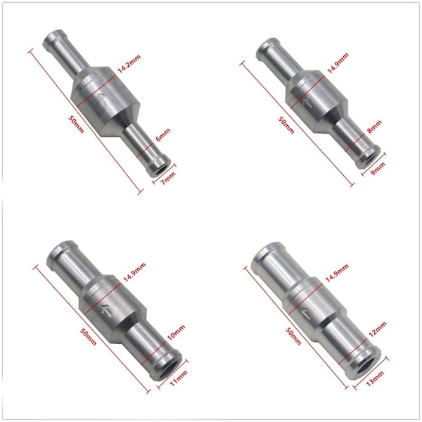 2 stk. Kontrolventil Envejsventil 8MM 8mm
