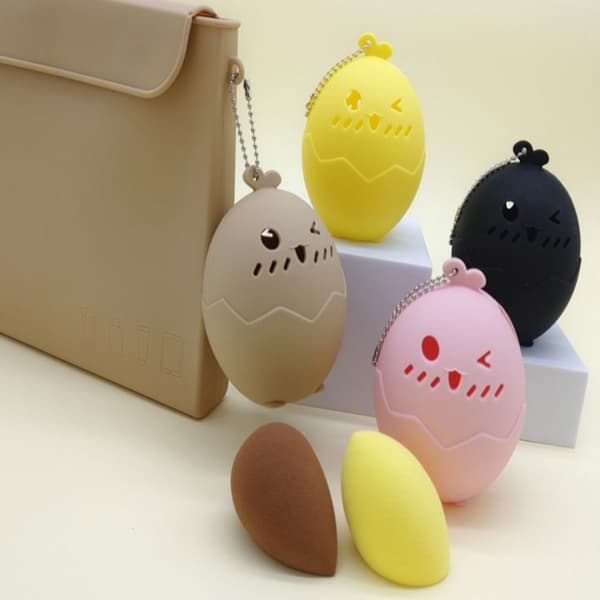 Makeup Beauty Sponge Case Makeup Box ROSA Pink