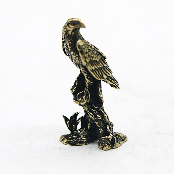 3 kpl kotkapatsas Miniatyyri veistos Vintage kuparilintu Eagle