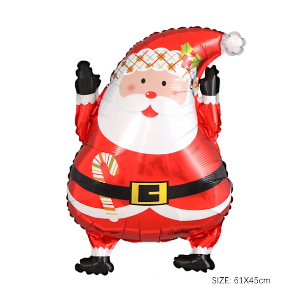 3 stk julefolieballon oppustelig ballon JULEMANDEN 2 Santa Claus 2