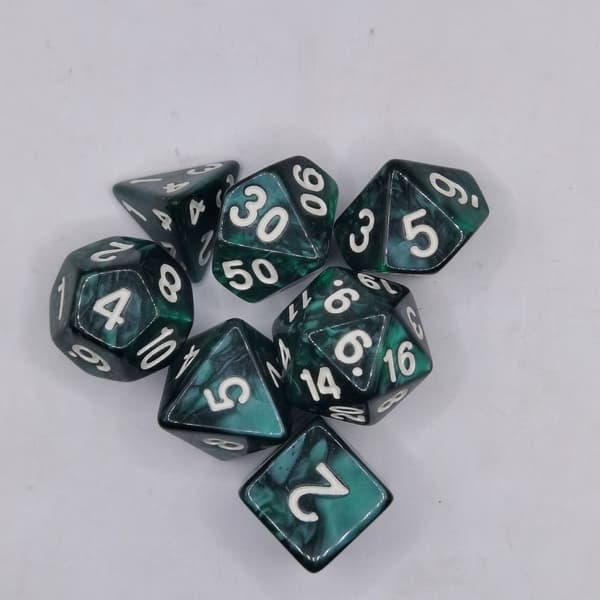 7 stk/sæt DND-terninger Polyhedriske terninger STYLE 3 STYLE 3 Style 3