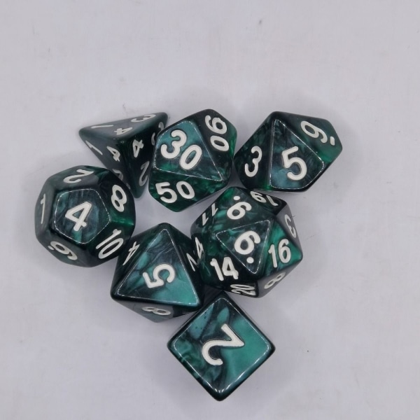 7kpl / set DND Dice Polyhedral Dice STYLE 2 STYLE 2 Style 2