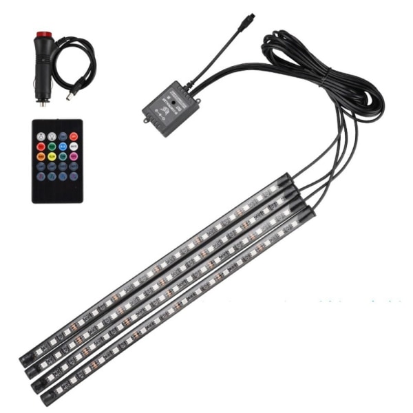 Neonlys Foot Strip Light Kit 72LED FJERNKONTROLL CIG 72LED FJERNKONTROLL 72LED Remote Cig