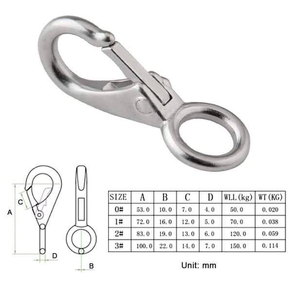 Låsring Karabinhage 90MM 90mm