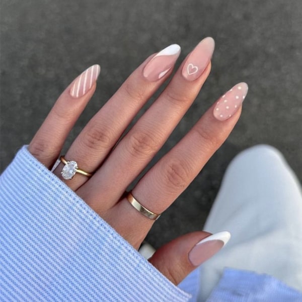 Almond Fake Nails Tekokynnet 9 9 9