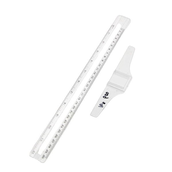 T-Square-linjal Gradert T-Ruler Inch Metrisk T-Square