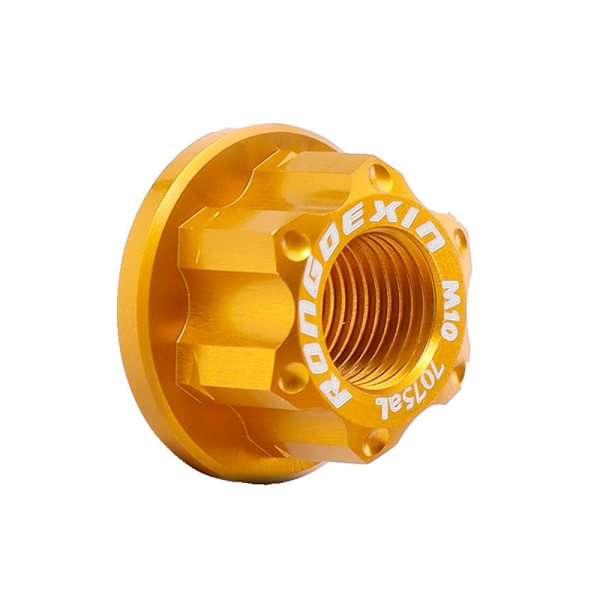 Blomtrummutter M10 Mutter GULD 2ST 2ST Gold 2Pcs-2Pcs