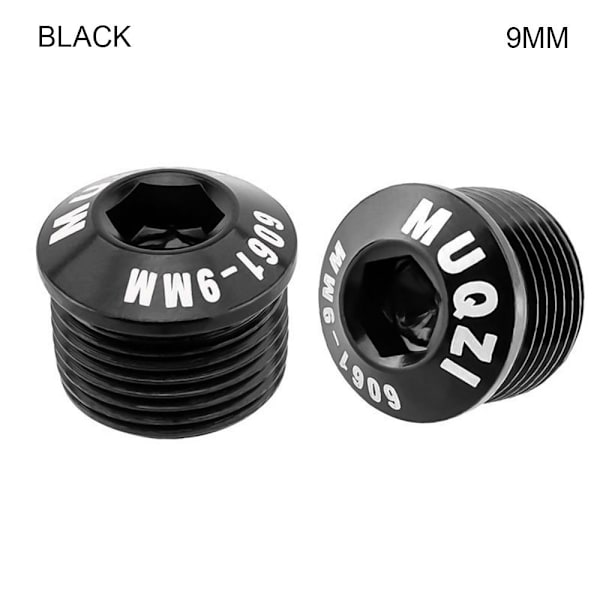 2kpl polkupyörän cover Pyörän polkimien korjaus MUSTA 9MM Black 9mm