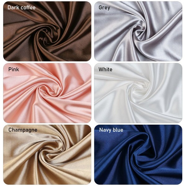 Moderne silke pudebetræk Anti-rynke white