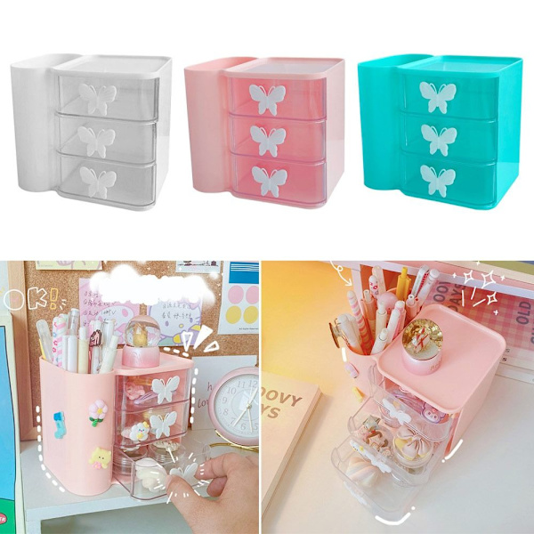 Stationär case Diverse förvaringsbox ROSA Pink