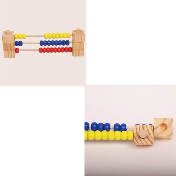 Trä Abacus Beräkning Pärla Beräkning Rack