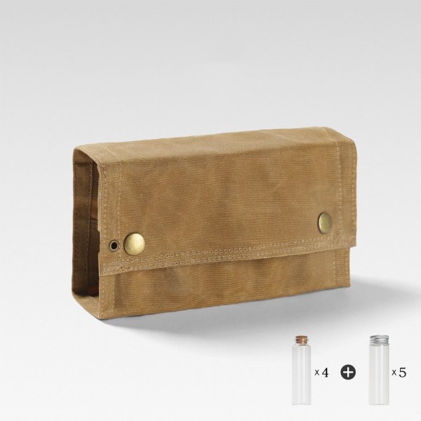 Set Kryddburk KHAKI PÅSKE OCH FLASKOR PÅSE OCH khaki bag and bottles-bag and bottles