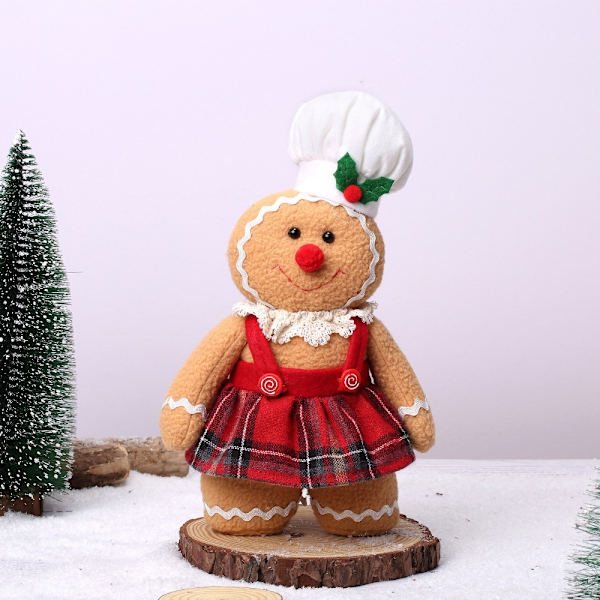 Pepparkaksman Doll Jul Plysch Leg Dolls GIRL GIRL Girl