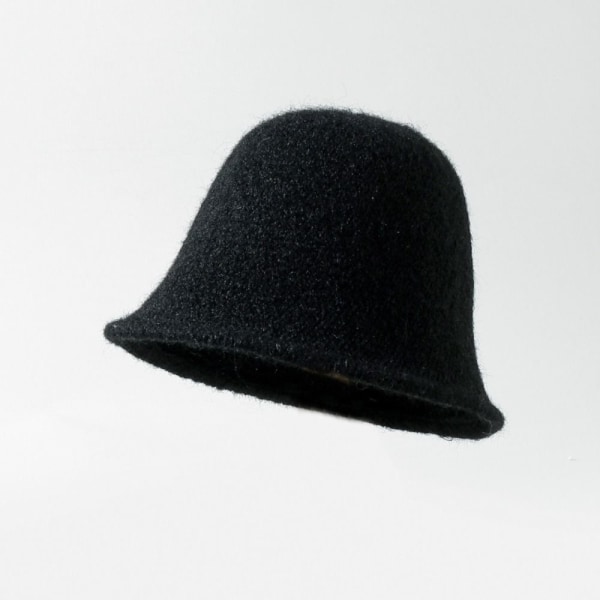 Kvinder Bucket Hat Uld Cap SORT Black