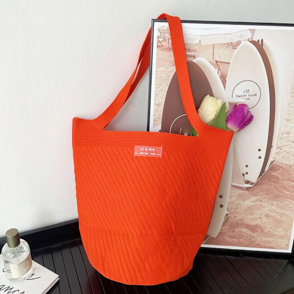 Knit käsilaukku Knot rannelaukku ORANSSI orange