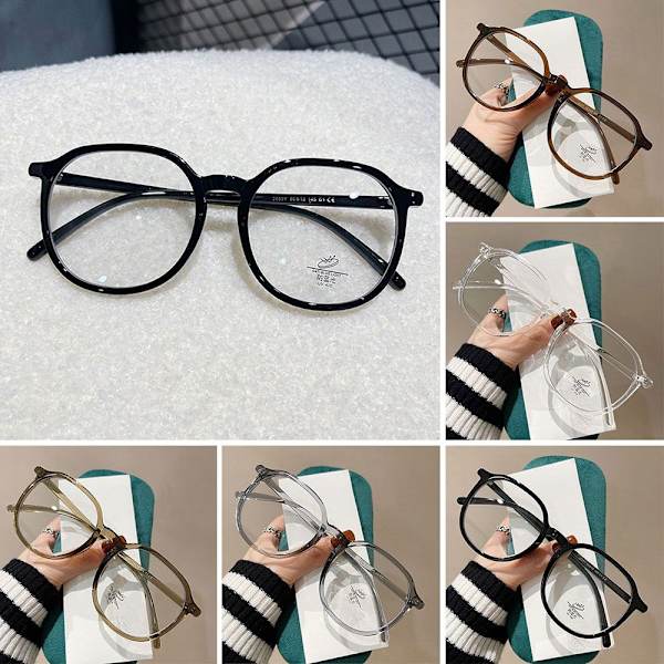 Anti-Blue Light Glasses Ylisuuret silmälasit LÄPINÄKYVÄT Transparent