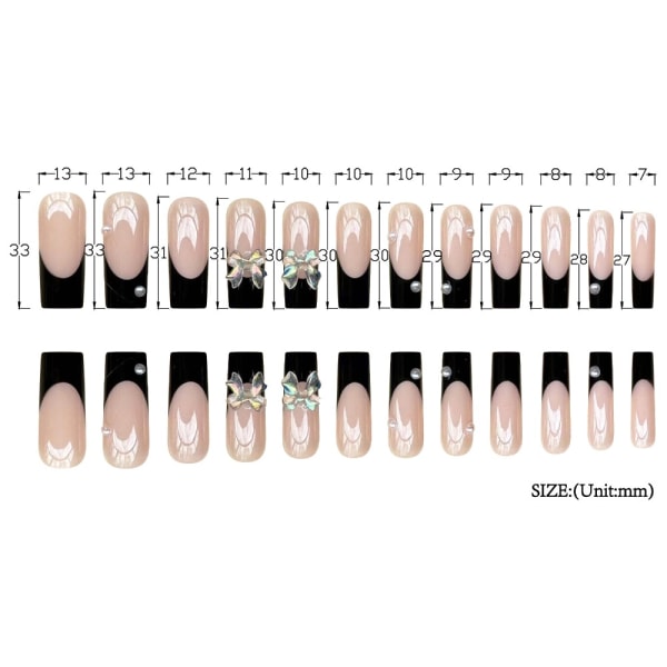 French Fake Nails Ballerina False Nail ZJ-08 ZJ-08 ZJ-08