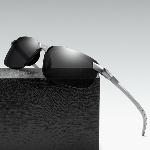 Night Vision-briller Kjøresolbriller for menn SVART-GRÅ Black-Gray