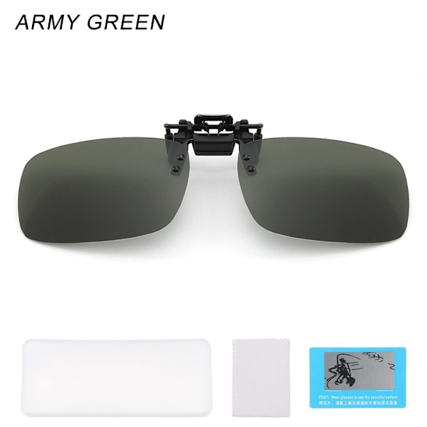 Clip-on solbriller polariserte ARMY GREEN ARMY GREEN Army Green