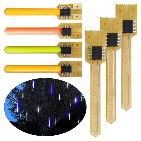 4stk Meteor Shower Filament VARM HVID warm white