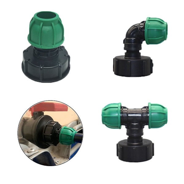 IBC Tank Adaptere Fitting Gjengekobling 20MMTEE KONTAKT 20mmTee Connector