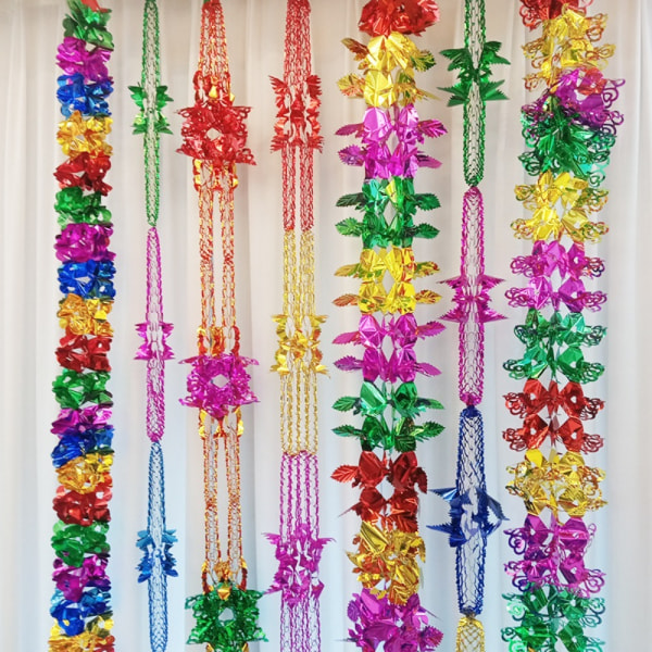 2/4/8 kpl Metallifolio Garland kattoseppele C-3M 2KPL C-3M 2KPL C-3m 2Pcs