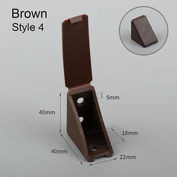 Kulmakulmakoodi Muovikulmakoodi RUSKEA TYYLI 4 TYYLI 4 Brown Style 4-Style 4