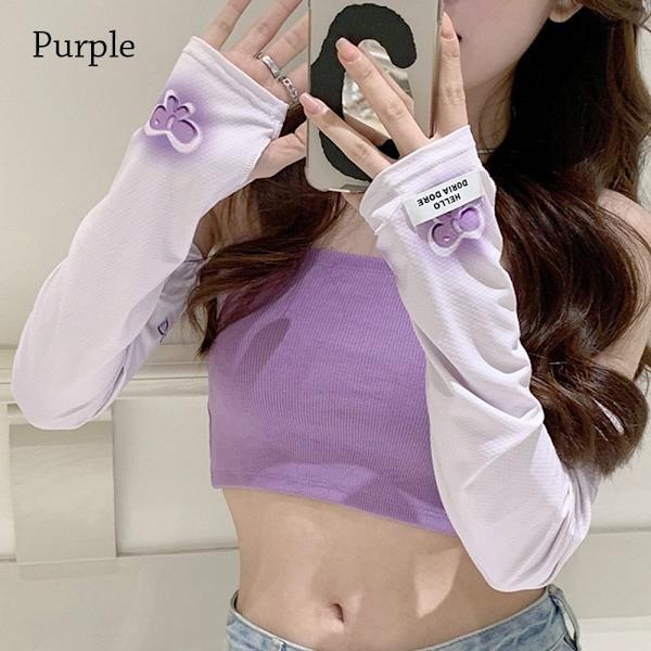 Armbetræk Armærmer LILLA purple