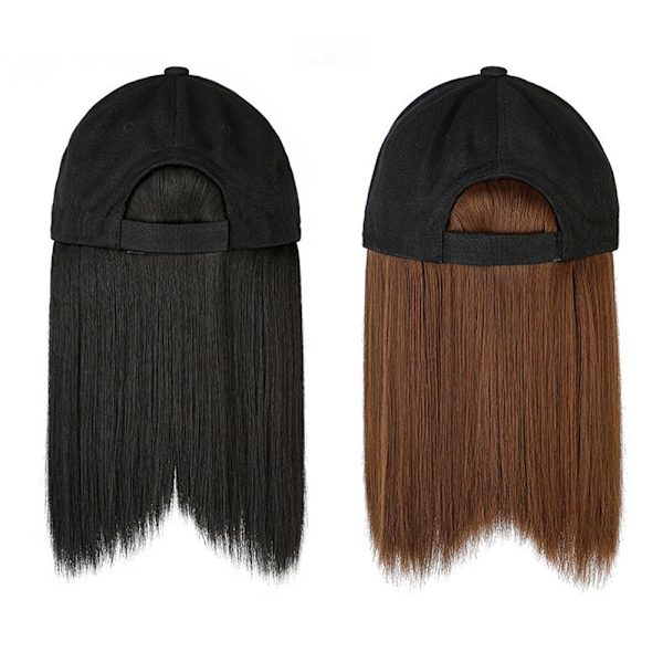 Hat Syntetisk paryk Hat paryk SORT SORT black