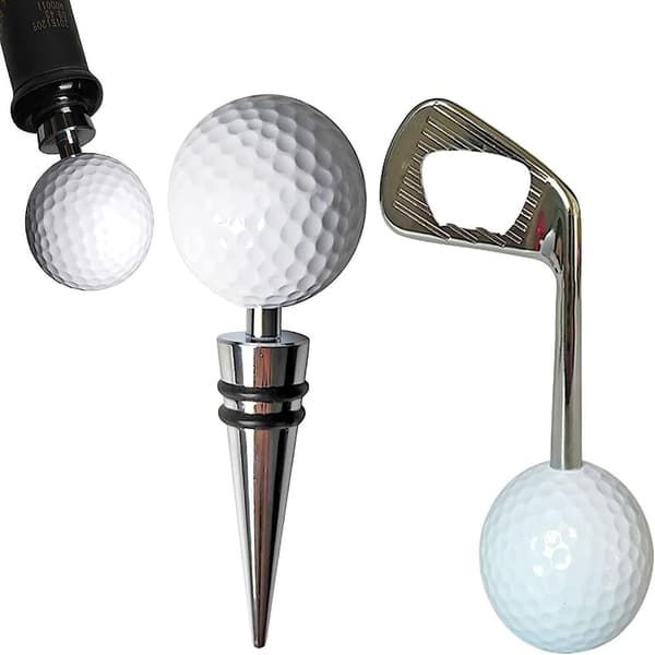 2 stk Golf vinflaskeprop Golfflaskeåbner B B B