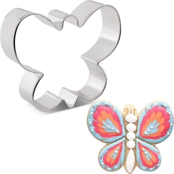 4 stk Butterfly Rustfritt Stål Kjeksform Sommerfuglkjeks 4 pcs