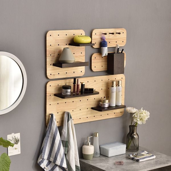 2 stk. Pegboard i tre, 2 stk. 2pcs
