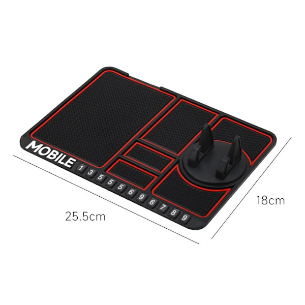 Antislippmatte for bilens dashbord SVART
