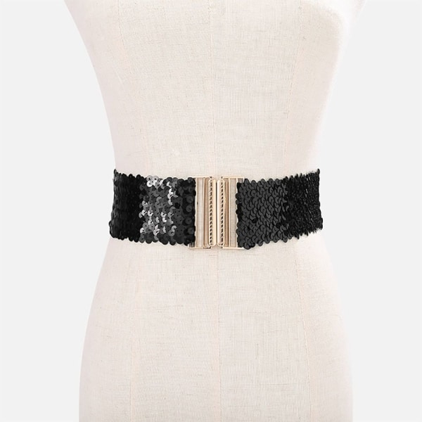 Sequin Stretch Belt Kiiltävä vyötärönauha 60X6CMB B 60x6cmB