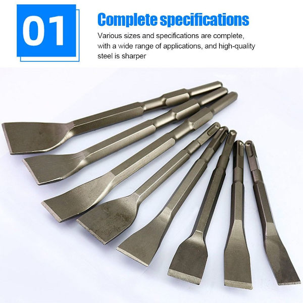 Buet flat meisel slagbor 3 STK 3Pcs