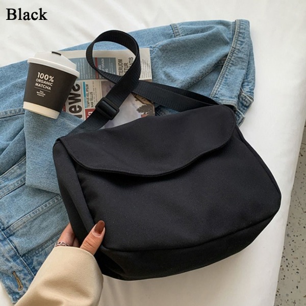 Skulderveske Messenger bag SVART black