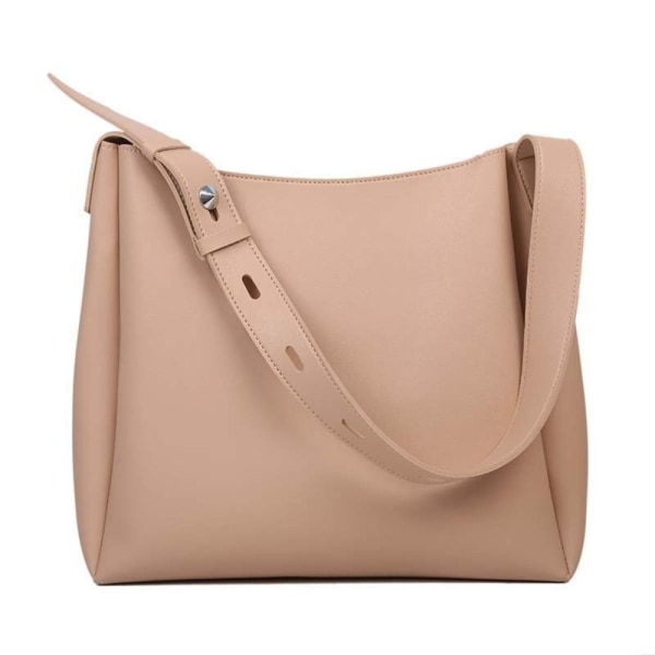 Leather Tote Bag Skulderveske KHAKI khaki