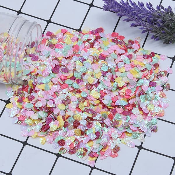 100g/Pakke Iridescent Shining Shell Shell Paljetter MULTICOLOR-2 Multicolor-2