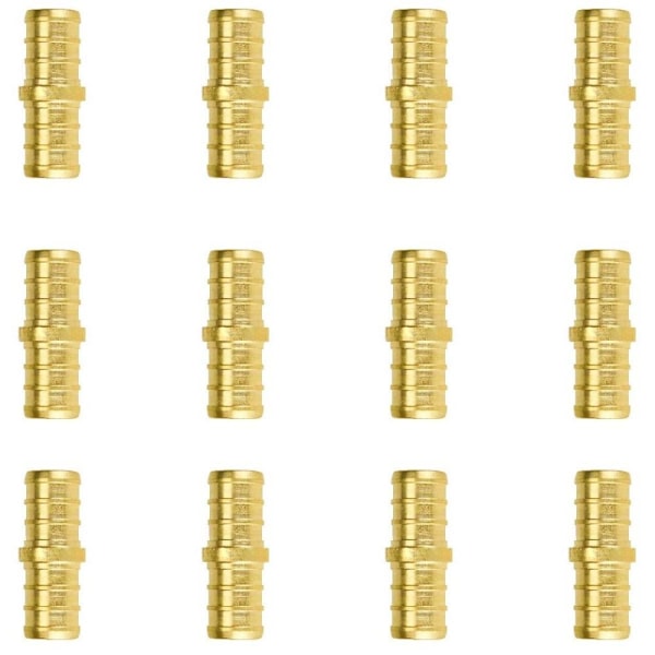 12 pakke PEX Fittings Kopling Connector Crimp Fittings