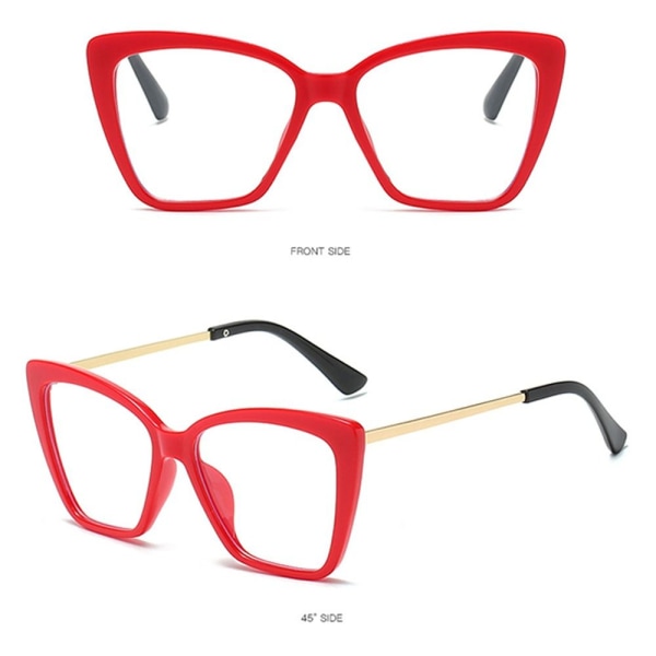 Anti-Blue Light Briller Overdimensjonerte briller LEOPARD PRINT Leopard print
