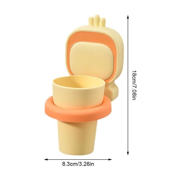 Børne tegneserie Mundskyl Cup Vask Tandbørste Cup GUL yellow