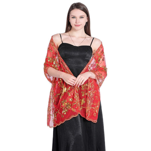 Aftenkjoler Sjal Lady Cape Wraps SVART SØLV SVART SØLV Black Silver