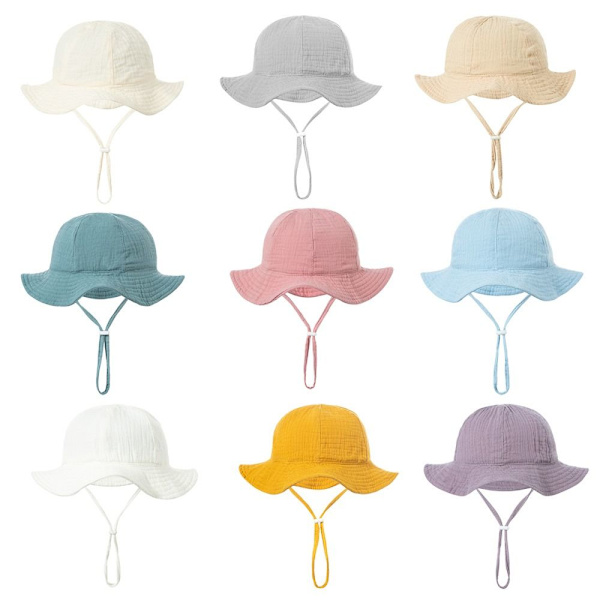 Børne Bucket Hat Solhætte KHAKI Khaki