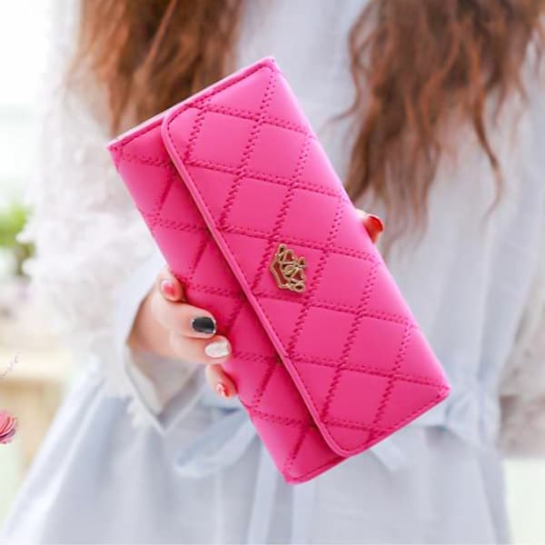 Läderplånbok Myntväska ROSA Pink