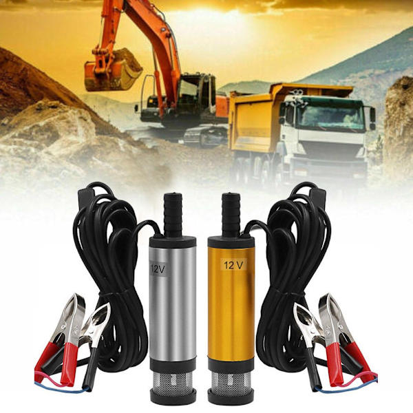 Elbil Oljepump 12V 24V För pumpning 12V Gold