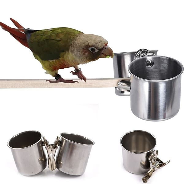 Bird Food Cup Papukaijan syöttölaite SINGLE SINGLE Single