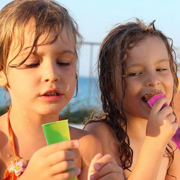 2/6 STK Ice Pop Forme Silikone Popsicle Form E E E