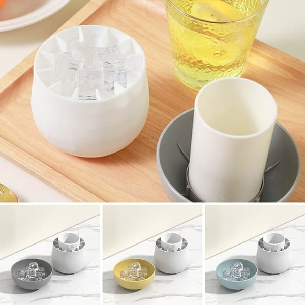 Ice Bucket Cup Ice Cubes Makers GUL yellow