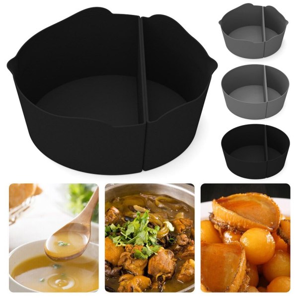 Slow Cooker Liner Slow Lieden erotin MUSTA STYLE-1 STYLE-1 Black Style-1-Style-1